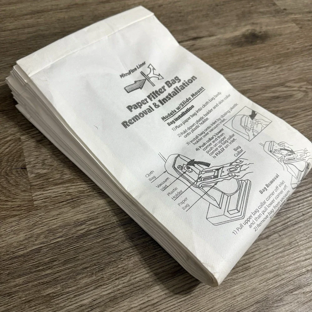 6 Pack MicroFine Liner Paper Vacuum Bags Replacement Disposable Filter‎ Bags